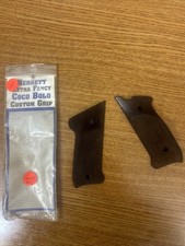 Ruger Mark II Herrett Extra Fancy Coco Bolo Custom TARGET Grips. MKII WOOD grips picture