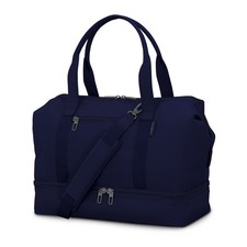 Samsonite Drop-Bottom Weekender Duffel, Navy - Lightweight picture