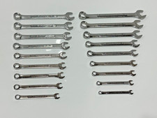 🇺🇸 Craftsman USA VA 18pc SAE 1/4-3/4 Metric 9-17mm Combination Wrench Set, NOS picture