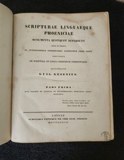 1837 Gesenius Phoenician Language Inscriptions 1st Ed COMPLETE 46 Plate Atlas picture