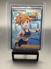 Misty's Vitality Full Art Holo 111/084 Pitch Black Ultra Rare Pokemon TCG picture
