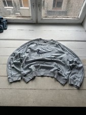 GRAIL🚨90s BIG LOGO NIKE DISTRESSED  SWEATSHIRT SWOOSH RARE Y2K BOXY OVERSIZED picture