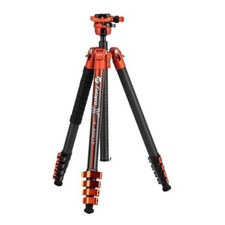 Fotopro X Airfly Orange Tripod Lightweight 3K Carbon Fiber Legs picture