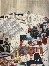 Fendi Karl Kollage T-Shirt Mens XL Multicolor All Over Graphic Print Italy picture