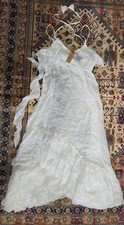 Ermanno Scervino Ruched and frilled linen long dress Beachwear  Bohemian Sz M US picture