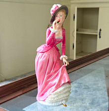 Something Sweet for Julia Porcelain Hand Painted Victorian Woman Figurine 1987 picture