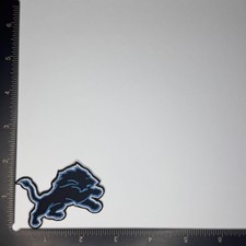 Detroit Lions iron on patch Black and White picture