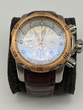 Invicta Men's 0359 Reserve Collection Venom Chronograph Brown Leather SWISSWatch picture