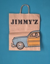 VTG 80s Jimmy'z Surf Skate Paper Bag Shopper Fabra Italy Woody Car Graphic picture