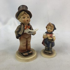 Vintage Goebel Hummel Children Figurines Lot 2 Boy Girl Small Porcelain Germany picture