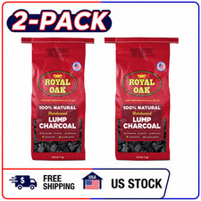 2 Pack Royal Oak 100% All Natural Hardwood Lump Charcoal, 15.4 lbs picture