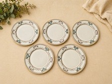 Rosenthal Ivory Daphne Porcelain Dinner Plate Floral Bavaria Glossy Finish set 5 picture