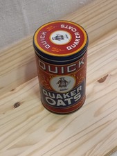 Vintage Quick Quaker Oats 1990 Tin Limited Edition 1922 Label Replica Canister picture