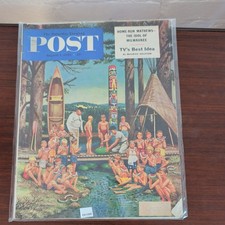 1953 AUGUST 1 SATURDAY EVENING POST MAGAZINE - ILLUSTRATED COVER - H 19127 picture