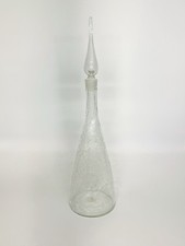 Vintage Blenko Crystal Crackle 920L Glass Decanter– Winslow Anderson- w/Stopper picture