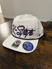 K-State Wildcats ’47 Rope Hat | White Hitch Adjustable | brrr° Cooling | NWT $42 picture
