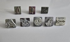 Vtg Craftool Midas 1” Leather Stamp Lot Southwest Indian Cowboy Nouveau Designs picture