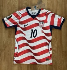 Nike USA National Team Soccer Jersey White Red Blue Pulisic #10 Mens M picture