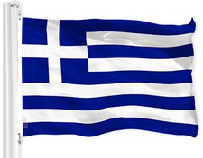 Greece Greek Flag 3x5FT Printed 150D Polyester By G128 picture