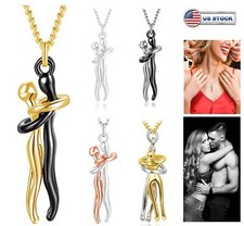 Hug Necklace for Couple Affectionate Hug Pendant Necklace Gifts for Lovers USA picture