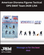 American Diorama Figures Tactical OPS SWAT Team 2439 1/64 picture
