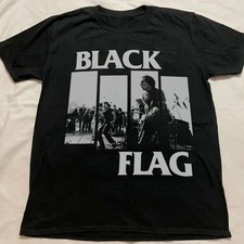VTG Black Flag Tee -Adult T-Shirt Concert Tour Full Size S to 5XL SG365 picture