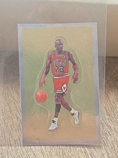 1991-92 Panini Sticker Gold Foil Michael Jordan 190 Rare NM Chicago Bulls picture