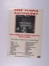 Deep Purple Flyer Anthology Vixen Revved Up Original Handbill Circa 1990/91 picture
