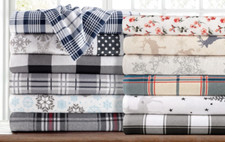 Kathy Ireland 100% Turkish Cotton Flannel Sheet Set - Warm, Soft, Deep Pocket picture
