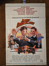 JOHNNY DANGEROUSLY 1984 Original 27x41 Movie Poster MICHAEL KEATON, DANNY DEVITO picture