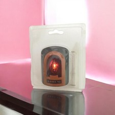 Jewish ELECTRIC MEMORIAL CANDLE 220V ROUND PLUG Ner Neshama Soul Yizkor Yahrzeit picture