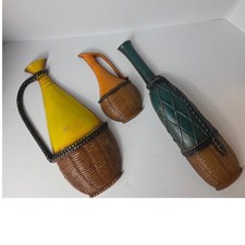 Vintage Sexton USA Cast Metal Wall Art Bottles Pitchers MCM Kitchen Decor Set 3 picture