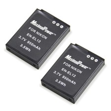 Refuelergy 2x BATTERIES for NIKON EN-EL12 Camera Coolpix S8200 S6200 S6000 S70 picture