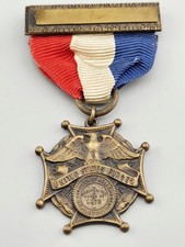 Rare 1919 WWI Hellertown PA Lower Saucon US Forces Service Medal Only ~85 Issued picture