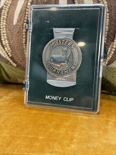 Vintage New Masters Tournament Stainless Moneyclip Augusta National Golf Club picture