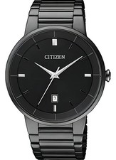 Citizen Men's Quartz Black Dial Black-Plated Watch - BI5017-50E NEW picture