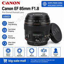 Canon EF 85mm f/1.8 USM Telephoto Portrait Lens - Tested, Clean Glass picture