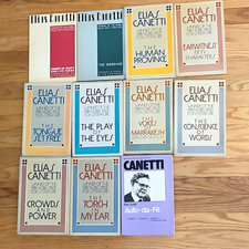 Elias Canetti Paperback Book LOT of 11 Titles picture