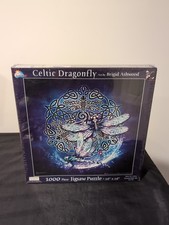 Jigsaw puzzle Animal Insect Celtic Dragonfly 1000 piece NEW Made in USA picture