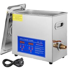 New Stainless Steel 6 L Liter Industry Heated Ultrasonic Cleaner Heater w/Timer picture