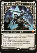 x1 Halvar, God of Battle // Sword of the Realms KHM MTG 299 SHOWCASE MYTHIC 1x picture