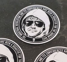 Ted Kaczynski Sticker 3x3 Inches **WORLDWIDE 🌐 SHIPPING** picture