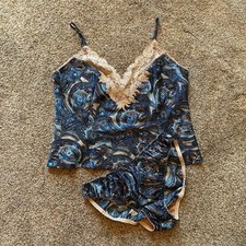 Victoria-s-secret Women's Blue and Cream Nightwear picture