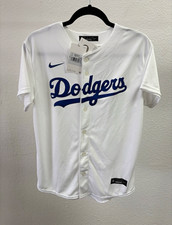 Nike Los Angeles Dodgers Freeman #5 MLB Baseball Jersey White/Blue Youth L 14/16 picture