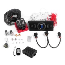 Air Ride Suspension Solenoid Valve Remote & Control Panel Kit w/ Pressure Gauge picture