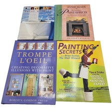 Lot 4 Decorative Painting Books Home Decor Interior Design Effects Illusions picture