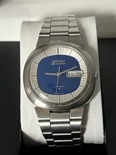 Seiko 5 6119 9410 Rare Blue Dial Day Date Automatic 37MM Vintage December 1970 picture
