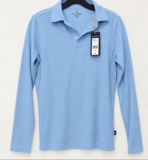 Vineyard Vines Boys Jake Blue Polo Shirt Sz. Medium Jersey Long Sleeves Buttons picture