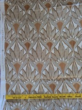 Fabricut Macy Cinammon Linen Blend Upholstery Drapery Bedding Bty 55
