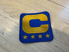 NFL 4 Star Royal Blue Gold Captains Patch Josh Allen Bills New Heat Press Sewn picture
